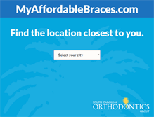 Tablet Screenshot of myaffordablebraces.com